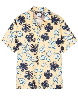 Casual Fit Flower Hemd